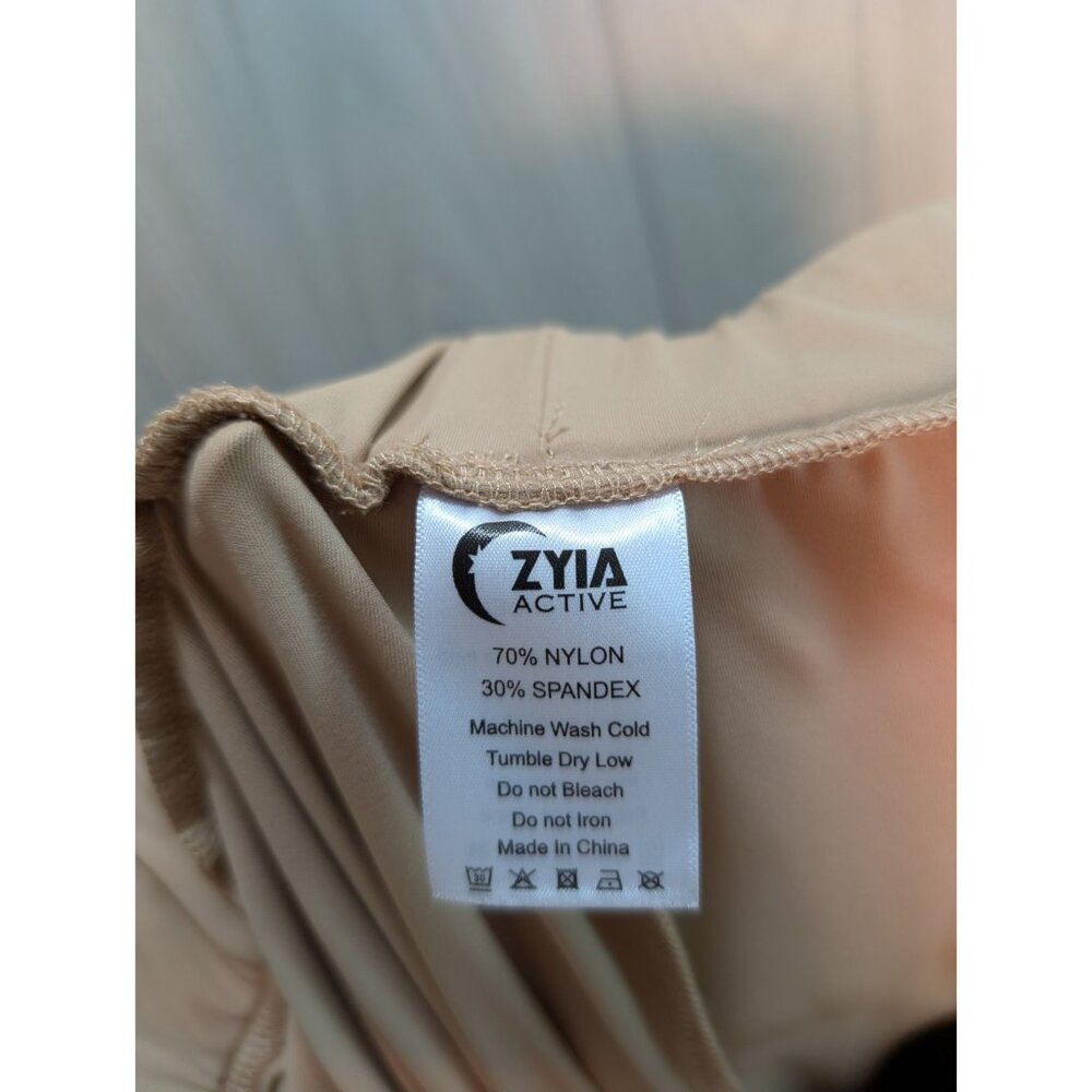 Women Zyia Active Khaki Stretch Pull on Wide Leg Work Flow Pants Size XXL - Picture 8 of 10